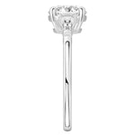 Stunning 0.50-1.50 CT Round Moissanite Engagement Ring With Milgrain Pave Design 4