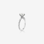 Stunning 1.97 CT Round Moissanite Engagement Ring Pave Design 3