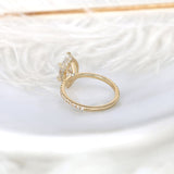 Stunning 2.80 CT Marquise Moissanite Engagement Ring with Hidden Halo Design 2