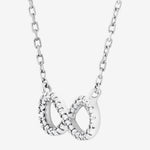 Round Cut Cubic Zirconia in 925 Sterling Silver Necklace 2
