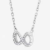 Round Cut Cubic Zirconia in 925 Sterling Silver Necklace 2