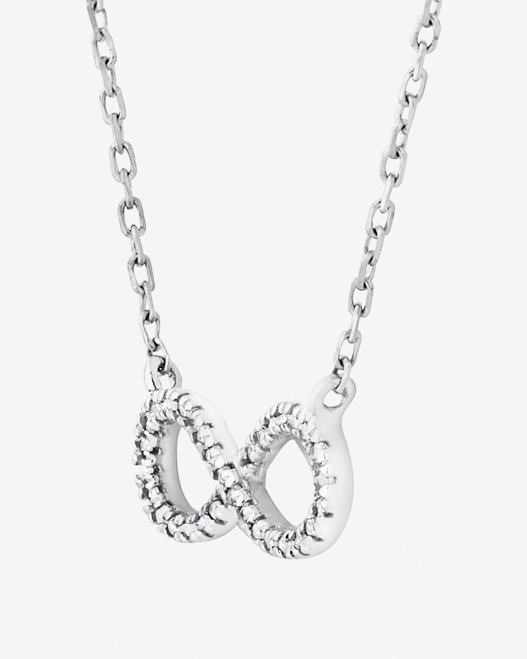 Round Cut Cubic Zirconia in 925 Sterling Silver Necklace 2