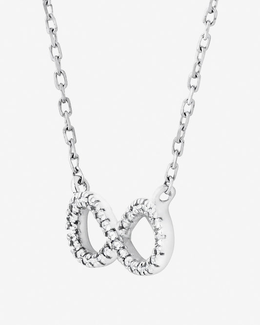 Round Cut Cubic Zirconia in 925 Sterling Silver Necklace 2