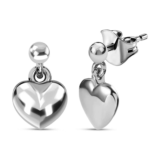 Round Cut Cubic Zirconia in 925 Sterling Silver Earrings 1