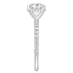 Stunning 1.0- 2.0 CT Round Moissanite Engagement Ring with Hidden Halo & Pave Design 4