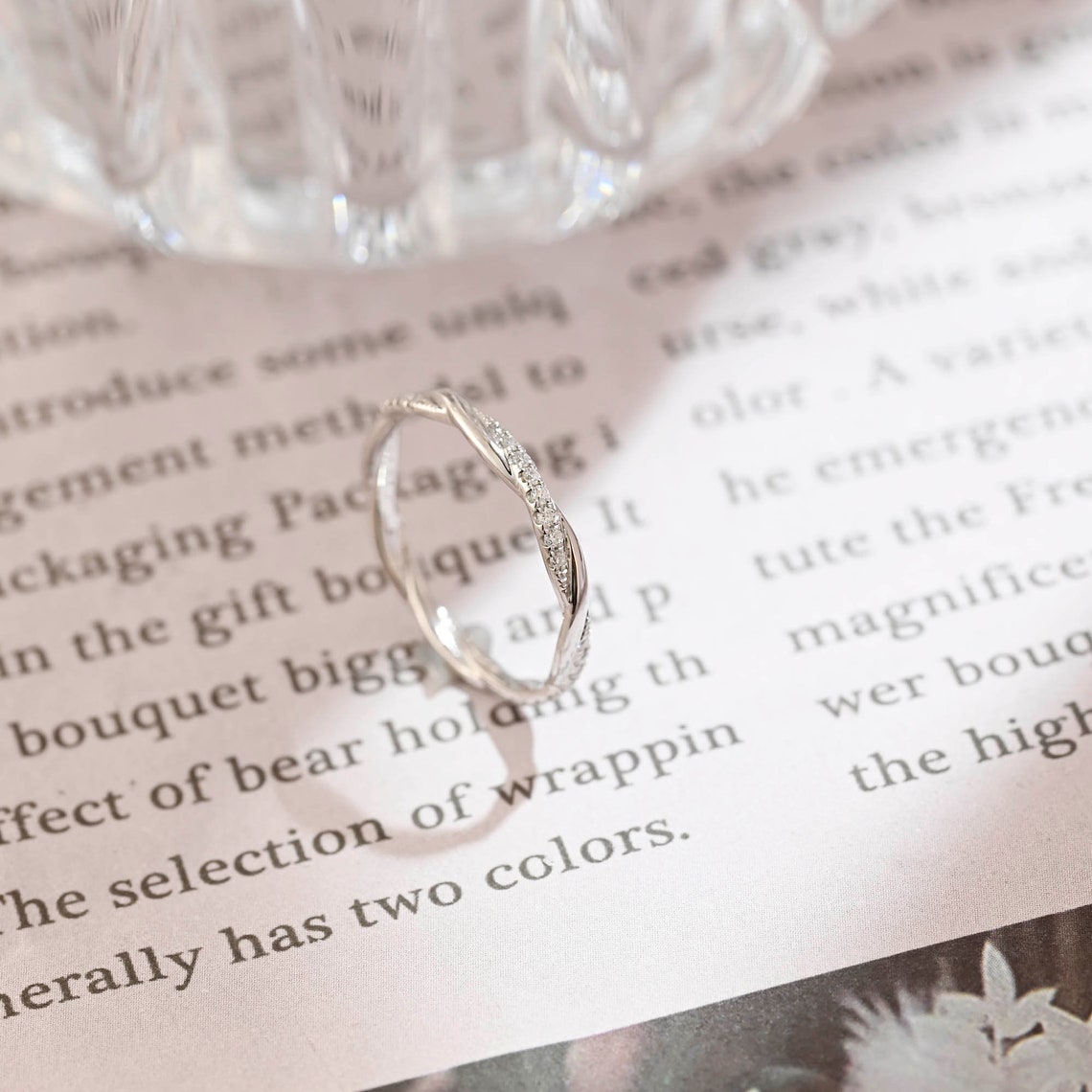 0.2 TCW Round Cut Moissanite Bridal Wedding Band 5