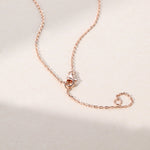 0.20 CT Marquise Moissanite Diamond Cluster Pendant Necklace in Solid Gold 4
