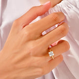 Stunning 1.5 CT Princess Moissanite Engagement Ring with Solitaire Design 6