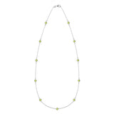 2.75 TCW Round Peridot Lab Made Diamond- August Birthstone Necklace 5