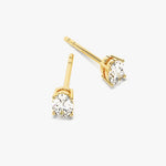 2.0 TCW Oval Cut Moissanite Stud Earrings in Gold 2