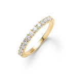 1.32 TCW Round Topaz Lab Made Diamond- April Birthstone Wedding Band 1