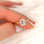 Stunning 1.75 CT Emerald Moissanite Engagement Ring with Solitaire Design 4