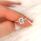 Stunning 1.75 CT Emerald Moissanite Engagement Ring with Solitaire Design 4