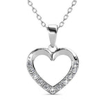 Round Cut Cubic Zirconia in 925 Sterling Silver Necklace 5