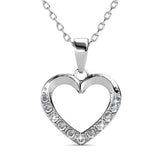 Round Cut Cubic Zirconia in 925 Sterling Silver Necklace 5