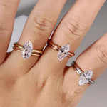 Stunning 2.0 CT Marquise Moissanite Engagement Ring with Solitaire Design 7
