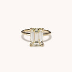 Stunning 5.01 CT Emerald Moissanite Engagement Ring with Hidden Halo Design 1