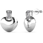 Round Cut Cubic Zirconia in 925 Sterling Silver Earrings 1