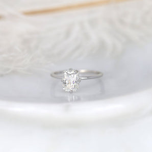 Stunning 1.75 CT Radiant Moissanite Engagement Ring with Solitaire Design