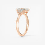 Radiant Three Stone Lab Grown Diamond Engagement Ring