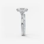 Radiant Three Stone Lab Grown Diamond Engagement Ring
