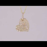 Round Cut Cubic Zirconia in 925 Sterling Silver Necklace 7