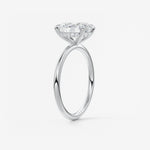Oval Hidden Halo Lab Grown Diamond Engagement Ring