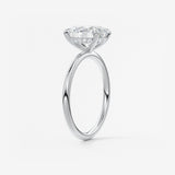 Oval Hidden Halo Lab Grown Diamond Engagement Ring