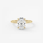 Oval Hidden Halo Lab Grown Diamond Engagement Ring