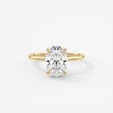 Oval Hidden Halo Lab Grown Diamond Engagement Ring