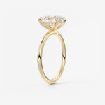 Oval Hidden Halo Lab Grown Diamond Engagement Ring