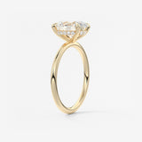 Oval Hidden Halo Lab Grown Diamond Engagement Ring