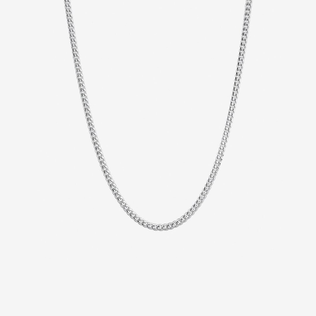 Round Cut Cubic Zirconia in 925 Sterling Silver Necklace 1