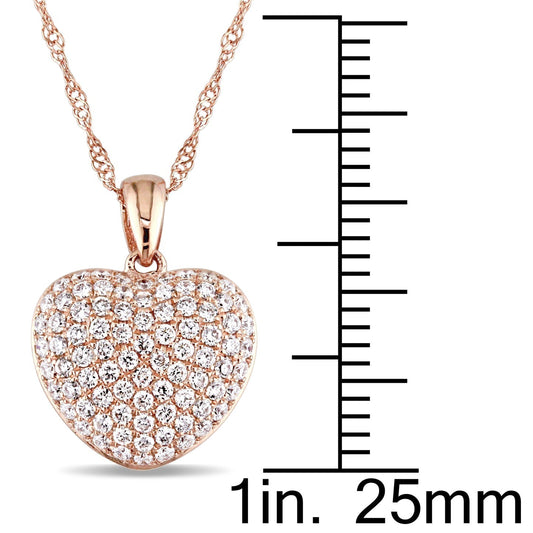 Round Cut Cubic Zirconia in 925 Sterling Silver Necklace 2