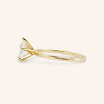 Stunning 1 CT Pear Moissanite Engagement Ring With Solitaire Design 3
