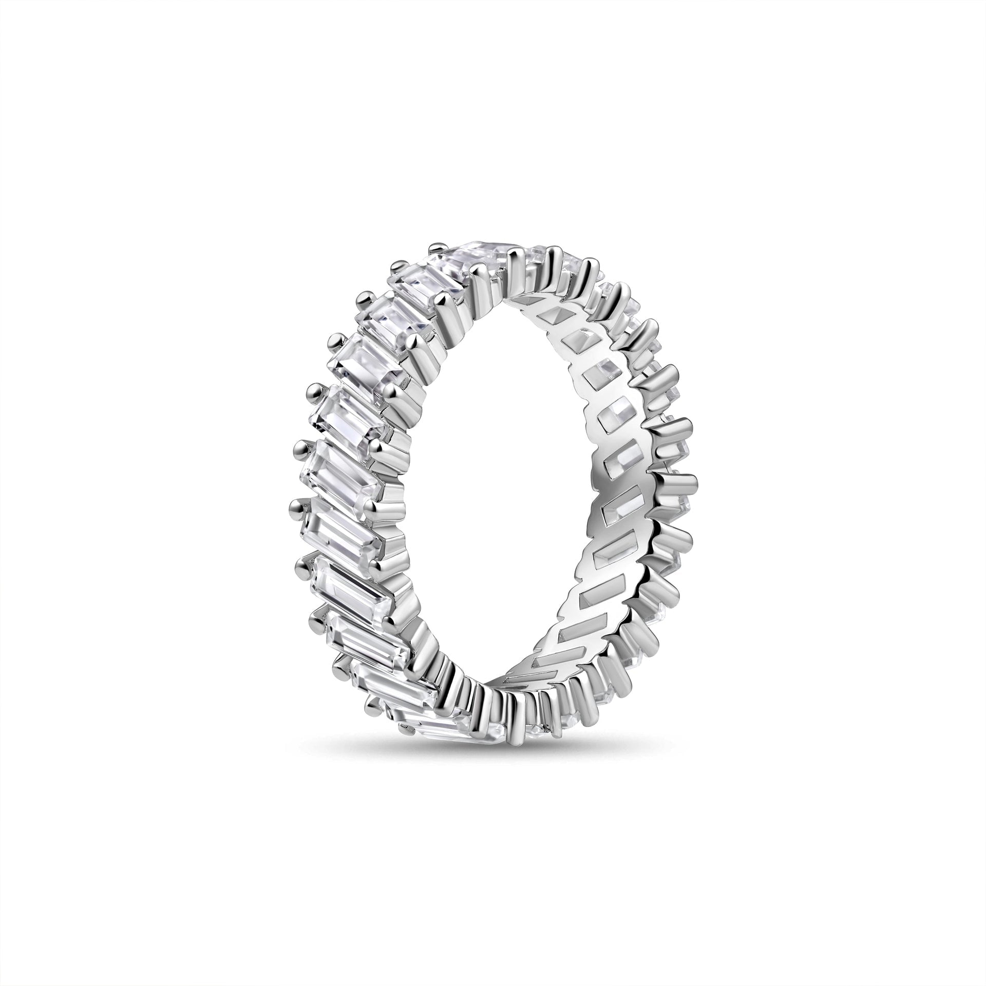 Stunning 0.5 TCW Baguette Moissanite Stones Artemis Wedding Bands 2