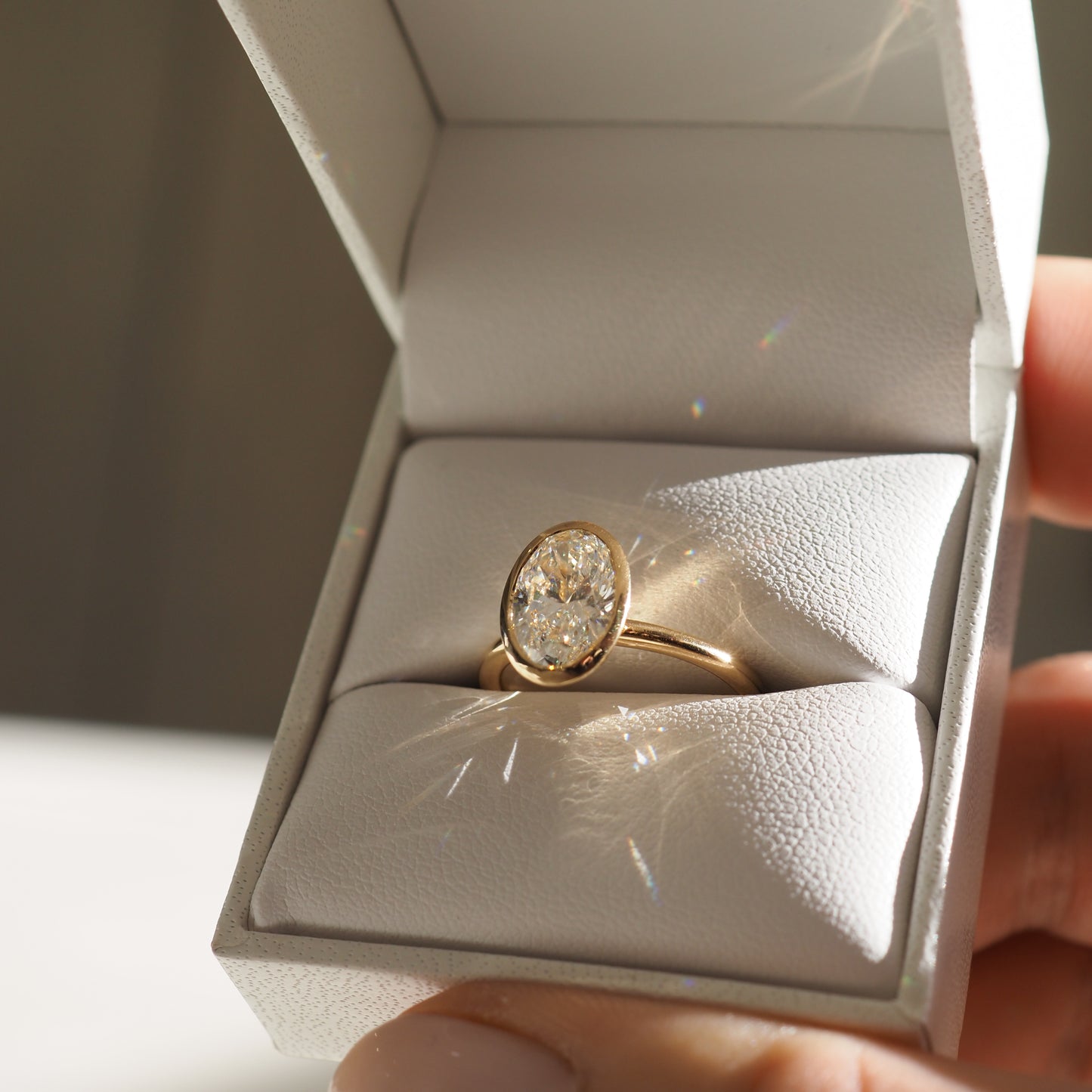 Stunning 2.0 CT Oval Moissanite Engagement Ring with Solitaire Design 3