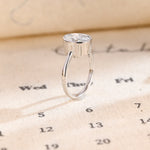 Stunning 1.0 CT Oval Cut Moissanite Engagement Ring with Solitaire Bezel Design 7