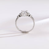 Stunning 1.0 - 2.0 CT Oval Moissanite Engagement Ring with Cluster Design 10