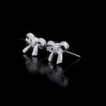 Round Cut Cubic Zirconia in 925 Sterling Silver Earrings 4