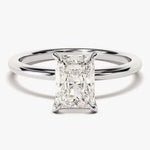 Stunning 1.50 CT Radiant Moissanite Engagement Ring with Solitaire Design 4