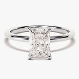 Stunning 1.50 CT Radiant Moissanite Engagement Ring with Solitaire Design 4