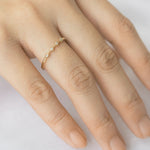Stunning 0.2 TCW Round Moissanite Stones 4 Stones Wedding Bands 5