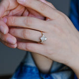 Stunning 1.0 - 2.0 CT Marquise Moissanite Engagement Ring with Cluster Design 6
