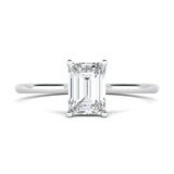 Stunning 0.5 CT Emerald Moissanite Engagement Ring With Solitaire Design 1