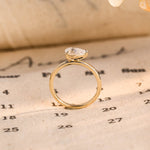 Stunning 0.8 CT Pear Moissanite Engagement Ring With East-West Solitaire Design 3