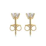 0.5 CT Round Solitaire CVD G/VVS Diamond Earrings 5