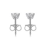 0.5 CT Round Solitaire CVD G/VVS Diamond Earrings 3