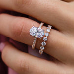 Oval Cut Solitaire Style Cubic Zirconia in 925 Sterling Silver Ring 2