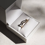 Stunning Curved Metal Wedding Bands 3